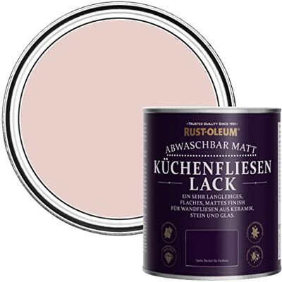 Rust-Oleum abwaschbare Küchenfliesenlack in rosa mit Matt Finish Rosa Sekt 750ML Rust-Oleum abwaschbare Küchenfliesenlack in rosa mit Matt Finish Rosa Sekt 750ML