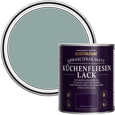 Rust-Oleum abwaschbare Küchenfliesenlack in blau mit Matt Finish Greshamblau 750ML Rust-Oleum abwaschbare Küchenfliesenlack in blau mit Matt Finish Greshamblau 750ML