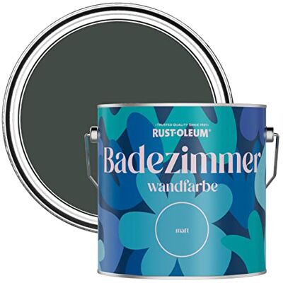 Rust-Oleum dunkelgrün feuchtigkeitsresistente Badezimmerwandfarbe Matt Finish Abendessen 2,5 litres Rust-Oleum dunkelgrün feuchtigkeitsresistente Badezimmerwandfarbe Matt Finish Abendessen 2,5 litres