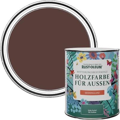 Rust-Oleum Holzfarbe Für Aussen, Wetterschutz, Seidenglanz, 750 ml, Valentina Rust-Oleum Holzfarbe Für Aussen, Wetterschutz, Seidenglanz, 750 ml, Valentina