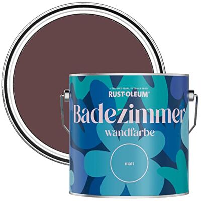 Rust-Oleum lila feuchtigkeitsresistente Badezimmerwandfarbe Matt Finish Mulberrystraße 2,5 litres Rust-Oleum lila feuchtigkeitsresistente Badezimmerwandfarbe Matt Finish Mulberrystraße 2,5 litres