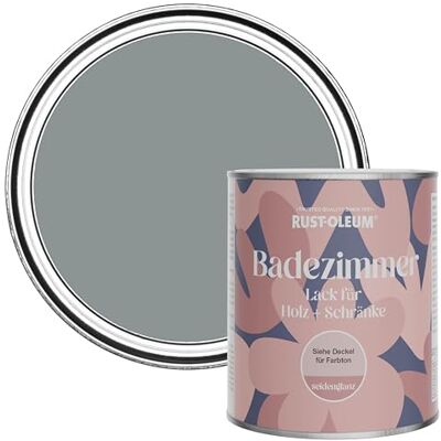 Rust-Oleum Grey Moisture Resistant Bathroom Wood and Cabinet Paint in Satin Finish Slate 750ml Rust-Oleum Grey Moisture Resistant Bathroom Wood and Cabinet Paint in Satin Finish Slate 750ml
