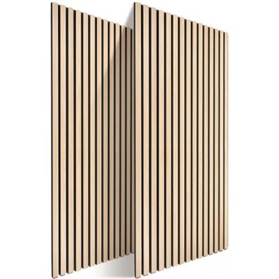 Relaxdays Akustikpaneele, 2er Set, 120 x 60 cm, hellbraun Schalldämmung & Wandverkleidung, Eiche Furnier, Wandpaneele Relaxdays Akustikpaneele, 2er Set, 120 x 60 cm, hellbraun Schalldämmung & Wandverkleidung, Eiche Furnier, Wandpaneele