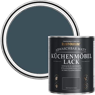 Rust-Oleum abwaschbare Küchenschrankfarbe in dunkelblau mit Matt Finish Abendblau 750ML Rust-Oleum abwaschbare Küchenschrankfarbe in dunkelblau mit Matt Finish Abendblau 750ML