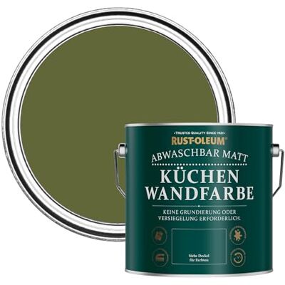 Rust-Oleum abwaschbare matte, geruchsarme grün Küchenwandfarbe Jasper 2,5 Litres Rust-Oleum abwaschbare matte, geruchsarme grün Küchenwandfarbe Jasper 2,5 Litres