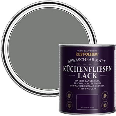 Rust-Oleum abwaschbare Küchenfliesenlack in grau mit Matt Finish Fackelgrau 750ML Rust-Oleum abwaschbare Küchenfliesenlack in grau mit Matt Finish Fackelgrau 750ML