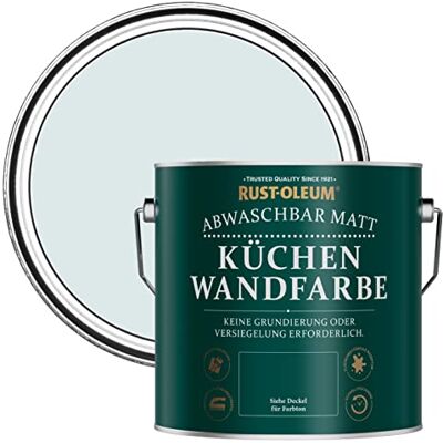 Rust-Oleum abwaschbare matte, geruchsarme hellblau Küchenwandfarbe Marcella 2,5 Litres Rust-Oleum abwaschbare matte, geruchsarme hellblau Küchenwandfarbe Marcella 2,5 Litres