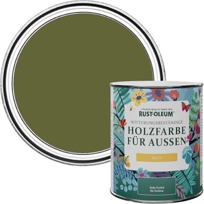 Rust-Oleum Holzfarbe Für Aussen, Wetterschutz, Matt, 750 ml, Jasper Rust-Oleum Holzfarbe Für Aussen, Wetterschutz, Matt, 750 ml, Jasper