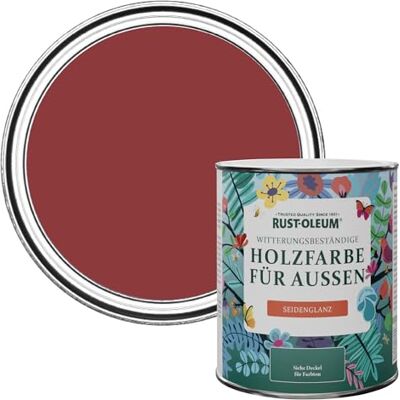 Rust-Oleum Holzfarbe Für Aussen, Wetterschutz, Seidenglanz, 750 ml, Bordeaux Rust-Oleum Holzfarbe Für Aussen, Wetterschutz, Seidenglanz, 750 ml, Bordeaux