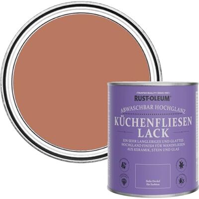 Rust-Oleum abwaschbare Küchenfliesenlack in rot mit Hochglanz Finish Siena 750ML Rust-Oleum abwaschbare Küchenfliesenlack in rot mit Hochglanz Finish Siena 750ML