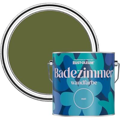 Rust-Oleum grün feuchtigkeitsresistente Badezimmerwandfarbe Matt Finish Jasper 2,5 litres Rust-Oleum grün feuchtigkeitsresistente Badezimmerwandfarbe Matt Finish Jasper 2,5 litres