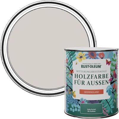 Rust-Oleum Holzfarbe Für Aussen, Wetterschutz, Seidenglanz, 750 ml, Beton Grau Rust-Oleum Holzfarbe Für Aussen, Wetterschutz, Seidenglanz, 750 ml, Beton Grau