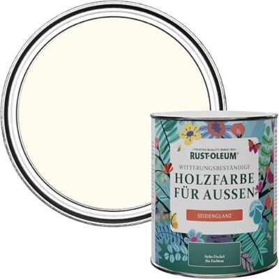 Rust-Oleum Holzfarbe Für Aussen, Wetterschutz, Seidenglanz, 750 ml, Porzellan Rust-Oleum Holzfarbe Für Aussen, Wetterschutz, Seidenglanz, 750 ml, Porzellan