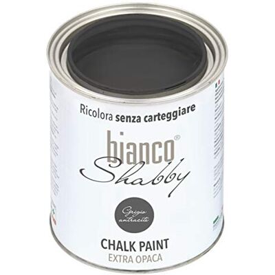biancoShabby - BiancoShabby Chalk Paint - Grigio Antracite biancoShabby - BiancoShabby Chalk Paint - Grigio Antracite