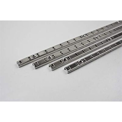 Hettich Bodenträgerschiene Vari 1000 x 16 mm, 4 Stück Fachbodenträger, Möbelbodenträger, Löffelbodenträger Hettich Bodenträgerschiene Vari 1000 x 16 mm, 4 Stück Fachbodenträger, Möbelbodenträger, Löffelbodenträger
