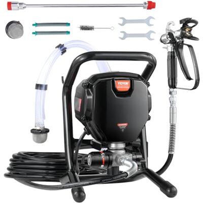 VEVOR Stand Airless Farbsprüher, 3000PSI 750W Effizienter Elektrischer Airless-Sprüher, Handfarbsprüher, feiner und gleichmäßiger Maleffekt, für Haus Innen- und Außenmöbel und Zäune VEVOR Stand Airless Farbsprüher, 3000PSI 750W Effizienter Elektrischer Airless-Sprüher, Handfarbsprüher, feiner und gleichmäßiger Maleffekt, für Haus Innen- und Außenmöbel und Zäune