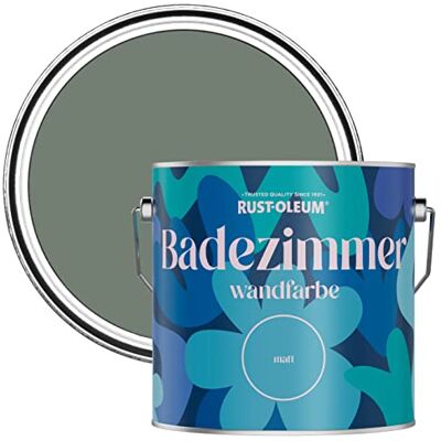 Rust-Oleum grün feuchtigkeitsresistente Badezimmerwandfarbe Matt Finish Gelassenheit 2,5 litres Rust-Oleum grün feuchtigkeitsresistente Badezimmerwandfarbe Matt Finish Gelassenheit 2,5 litres