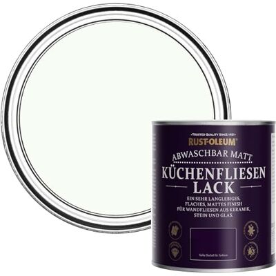 Rust-Oleum abwaschbare Küchenfliesenlack in weiß mit Matt Finish Ruhiges Weiß 750ML Rust-Oleum abwaschbare Küchenfliesenlack in weiß mit Matt Finish Ruhiges Weiß 750ML