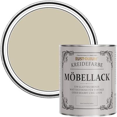 Rust-Oleum Shabby Chic grün Vintage Kreidefarbe für Möbel, wasserbasiert, geruchsarm Silberner Salbei 750ML Rust-Oleum Shabby Chic grün Vintage Kreidefarbe für Möbel, wasserbasiert, geruchsarm Silberner Salbei 750ML