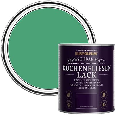 Rust-Oleum abwaschbare Küchenfliesenlack in grün mit Matt Finish Smaragd 750ML Rust-Oleum abwaschbare Küchenfliesenlack in grün mit Matt Finish Smaragd 750ML