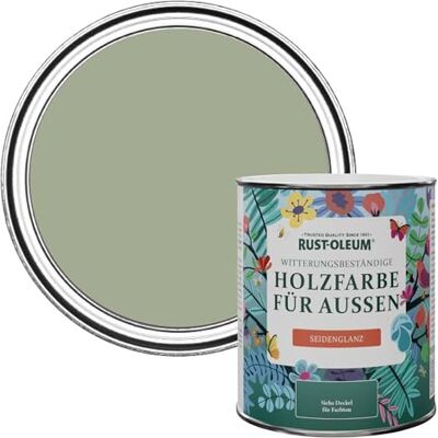 Rust-Oleum Holzfarbe Für Aussen, Wetterschutz, Seidenglanz, 750 ml, Blaupause Rust-Oleum Holzfarbe Für Aussen, Wetterschutz, Seidenglanz, 750 ml, Blaupause
