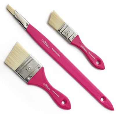 MissPompadour 3er Pinselset für Wandfarbe, Kreidefarbe, Holzfarbe, Möbelfarbe Malerset mit 3 Pinseln für Lack, Lasur, Acrylfarbe Pinsel Set Malerpinsel, Borstenpinsel 12mm, 25mm, 50mm MissPompadour 3er Pinselset für Wandfarbe, Kreidefarbe, Holzfarbe, Möbelfarbe Malerset mit 3 Pinseln für Lack, Lasur, Acrylfarbe Pinsel Set Malerpinsel, Borstenpinsel 12mm, 25mm, 50mm