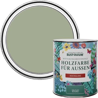 Rust-Oleum Gartenfarbe, schimmelresistent, hochglanz, 750 ml, Khaki Grün Rust-Oleum Gartenfarbe, schimmelresistent, hochglanz, 750 ml, Khaki Grün