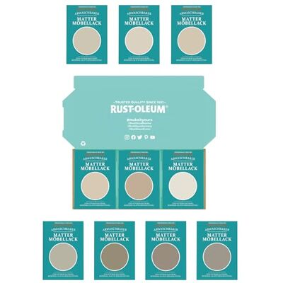 Rust-Oleum Möbellack Testerbox Ruhige Neutraltöne Matt Rust-Oleum Möbellack Testerbox Ruhige Neutraltöne Matt