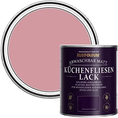 Rust-Oleum abwaschbare Küchenfliesenlack in rosa mit Matt Finish Altrosa 750ML Rust-Oleum abwaschbare Küchenfliesenlack in rosa mit Matt Finish Altrosa 750ML