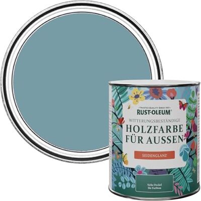 Rust-Oleum Holzfarbe Für Aussen, Wetterschutz, Seidenglanz, 750 ml, Pazifikstaat Rust-Oleum Holzfarbe Für Aussen, Wetterschutz, Seidenglanz, 750 ml, Pazifikstaat