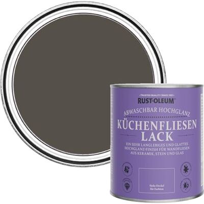 Rust-Oleum abwaschbare Küchenfliesenlack in braun mit Hochglanz Finish Erdbraun 750ML Rust-Oleum abwaschbare Küchenfliesenlack in braun mit Hochglanz Finish Erdbraun 750ML