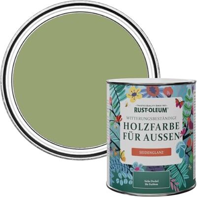 Rust-Oleum Holzfarbe Für Aussen, Wetterschutz, Seidenglanz, 750 ml, Laubgrün Rust-Oleum Holzfarbe Für Aussen, Wetterschutz, Seidenglanz, 750 ml, Laubgrün