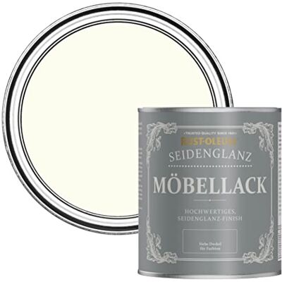Rust-Oleum weiß Möbelfarbe mit Seidenglanz-Finish, geruchsarm und wasserbasiert für Innenholz Antik Weiβ 750ML Rust-Oleum weiß Möbelfarbe mit Seidenglanz-Finish, geruchsarm und wasserbasiert für Innenholz Antik Weiβ 750ML