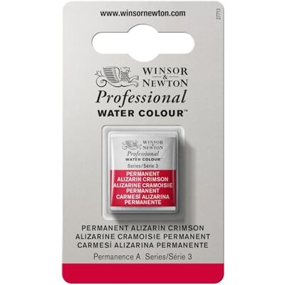 Winsor & Newton 0101466 Professional Aquarellfarbe, lebendige Wasserfarben in Künstlerqualität, hohe Farbbrillanz & Leuchtkraft, lichtecht, Archivqualität, 1/2 Napf Permanent Alizarinkarmesin Winsor & Newton 0101466 Professional Aquarellfarbe, lebendige Wasserfarben in Künstlerqualität, hohe Farbbrillanz & Leuchtkraft, lichtecht, Archivqualität, 1/2 Napf Permanent Alizarinkarmesin