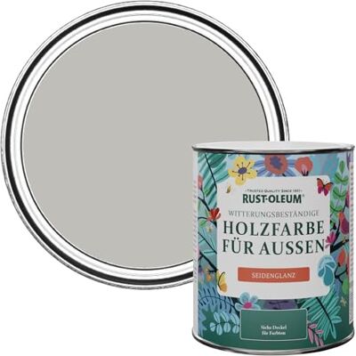 Rust-Oleum Holzfarbe Für Aussen, Wetterschutz, Seidenglanz, 750 ml, Kiesel Rust-Oleum Holzfarbe Für Aussen, Wetterschutz, Seidenglanz, 750 ml, Kiesel