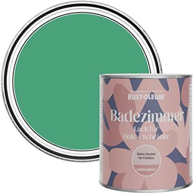 Rust-Oleum Green Moisture Resistant Bathroom Wood and Cabinet Paint in Satin Finish Emerald 750ml Rust-Oleum Green Moisture Resistant Bathroom Wood and Cabinet Paint in Satin Finish Emerald 750ml