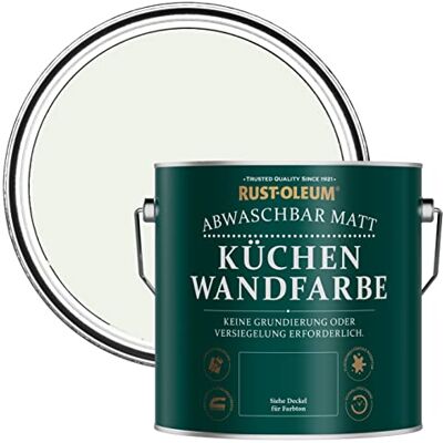 Rust-Oleum abwaschbare matte, geruchsarme weiß Küchenwandfarbe Milchschaum 2,5 Litres Rust-Oleum abwaschbare matte, geruchsarme weiß Küchenwandfarbe Milchschaum 2,5 Litres