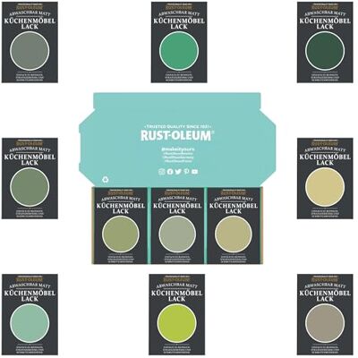 Rust-Oleum Küchenschränke Testerbox Satte Grüntöne Matt Rust-Oleum Küchenschränke Testerbox Satte Grüntöne Matt