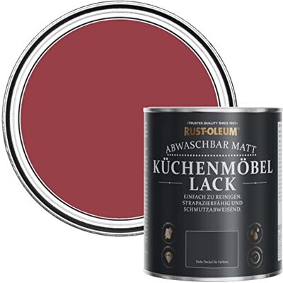 Rust-Oleum abwaschbare Küchenschrankfarbe in rot mit Matt Finish Soho 750ML Rust-Oleum abwaschbare Küchenschrankfarbe in rot mit Matt Finish Soho 750ML