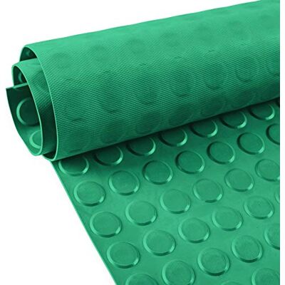 ANRO Gummimatte Noppenmatte Meterware 3mm Gummiläufer Noppen Bodenmatte als Werkstattboden, Antirutschmatte, Werkbank Auflage, Gummi Matte für Anhänger, Keller, Garage TPE Grün 160 x 100cm ANRO Gummimatte Noppenmatte Meterware 3mm Gummiläufer Noppen Bodenmatte als Werkstattboden, Antirutschmatte, Werkbank Auflage, Gummi Matte für Anhänger, Keller, Garage TPE Grün 160 x 100cm