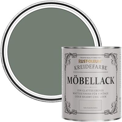 Rust-Oleum Shabby Chic dunkelgrün Vintage Kreidefarbe für Möbel, wasserbasiert, geruchsarm Gelassenheit 750ML Rust-Oleum Shabby Chic dunkelgrün Vintage Kreidefarbe für Möbel, wasserbasiert, geruchsarm Gelassenheit 750ML