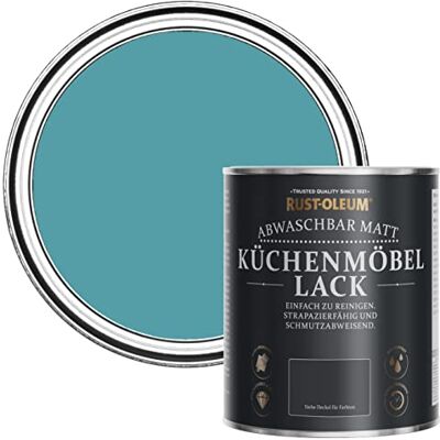 Rust-Oleum abwaschbare Küchenschrankfarbe in blau mit Matt Finish Petrol 750ML Rust-Oleum abwaschbare Küchenschrankfarbe in blau mit Matt Finish Petrol 750ML