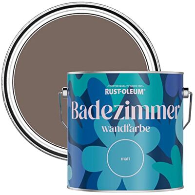 Rust-Oleum braun feuchtigkeitsresistente Badezimmerwandfarbe Matt Finish Flussufer 2,5 litres Rust-Oleum braun feuchtigkeitsresistente Badezimmerwandfarbe Matt Finish Flussufer 2,5 litres