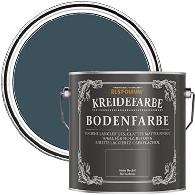 Rust-Oleum blau strapazierfähige, kratzfeste Bodenfarbe für Holz und Beton Abendblau 2,5 Litres Rust-Oleum blau strapazierfähige, kratzfeste Bodenfarbe für Holz und Beton Abendblau 2,5 Litres