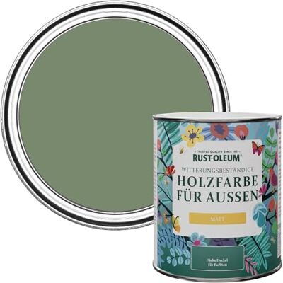 Rust-Oleum Holzfarbe Für Aussen, Wetterschutz, Matt, 750 ml, Buchsbaum Rust-Oleum Holzfarbe Für Aussen, Wetterschutz, Matt, 750 ml, Buchsbaum