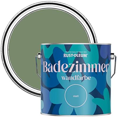 Rust-Oleum grün feuchtigkeitsresistente Badezimmerwandfarbe Matt Finish Buchsbaum 2,5 litres Rust-Oleum grün feuchtigkeitsresistente Badezimmerwandfarbe Matt Finish Buchsbaum 2,5 litres