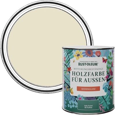 Rust-Oleum Holzfarbe Für Aussen, Wetterschutz, Seidenglanz, 750 ml, Longsands Strand Rust-Oleum Holzfarbe Für Aussen, Wetterschutz, Seidenglanz, 750 ml, Longsands Strand