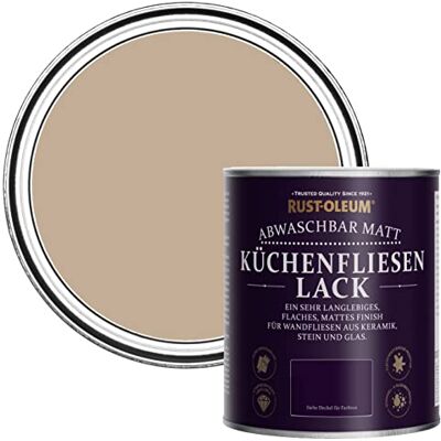 Rust-Oleum abwaschbare Küchenfliesenlack in braun mit Matt Finish Gesalzenes Karamell 750ML Rust-Oleum abwaschbare Küchenfliesenlack in braun mit Matt Finish Gesalzenes Karamell 750ML