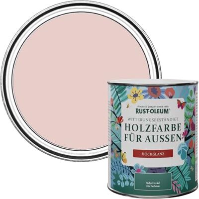 Rust-Oleum Holzfarbe Für Aussen, Wetterschutz, hochglanz, 750 ml, Rosa Sekt Rust-Oleum Holzfarbe Für Aussen, Wetterschutz, hochglanz, 750 ml, Rosa Sekt