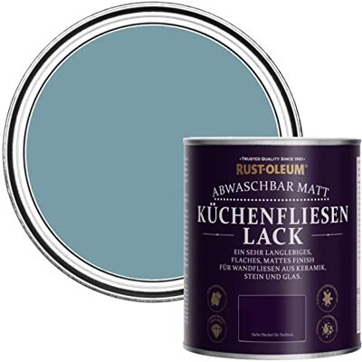 Rust-Oleum abwaschbare Küchenfliesenlack in blau mit Matt Finish Pazifikstaat 750ML Rust-Oleum abwaschbare Küchenfliesenlack in blau mit Matt Finish Pazifikstaat 750ML